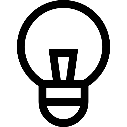 lâmpada Basic Straight Lineal Ícone