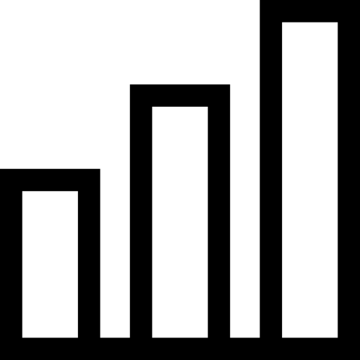 gráfico de barras Basic Straight Lineal Ícone