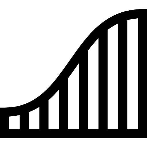 wzrost Basic Straight Lineal ikona
