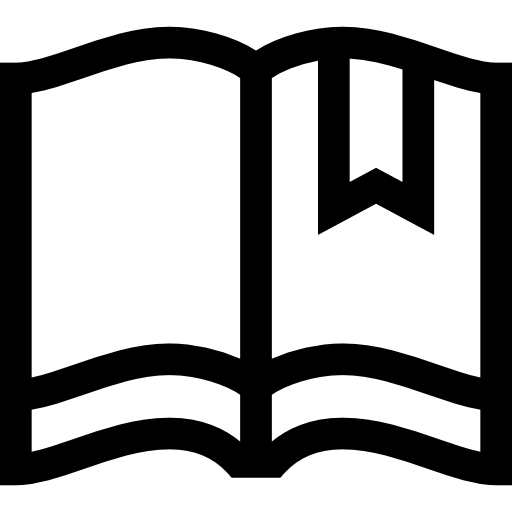 libro abierto Basic Straight Lineal icono