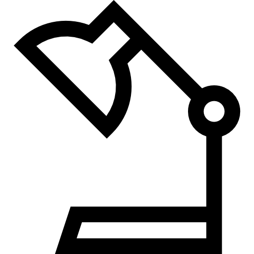 lámpara de escritorio Basic Straight Lineal icono