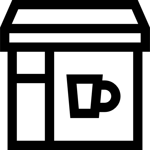 Кофейный магазин Basic Straight Lineal иконка