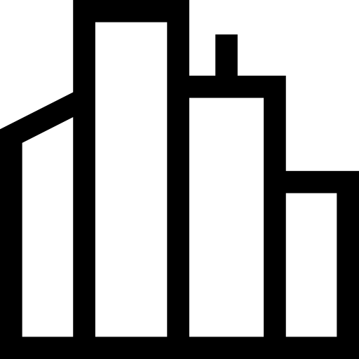 stadsgezicht Basic Straight Lineal icoon