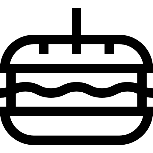 sandwich Basic Straight Lineal icoon
