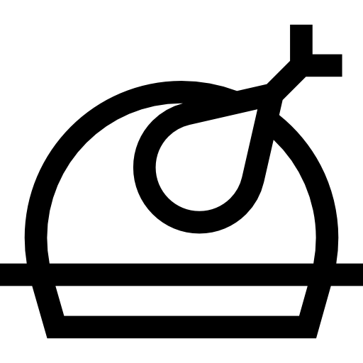 Roast chicken Basic Straight Lineal icon