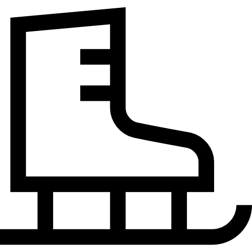 schaatsen Basic Straight Lineal icoon