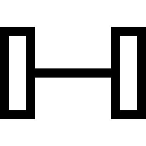 hantel Basic Straight Lineal icon