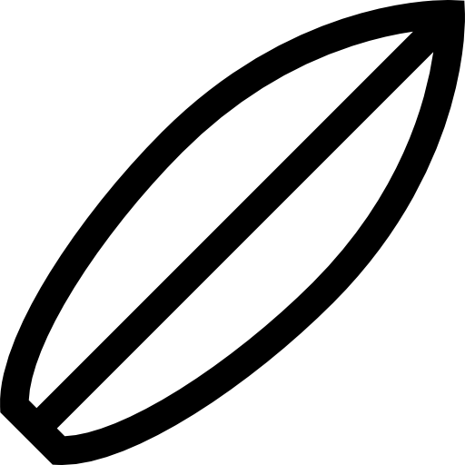 surfbrett Basic Straight Lineal icon