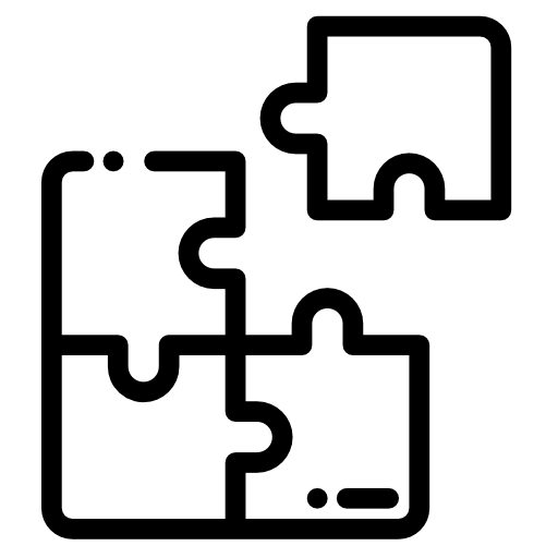 パズル Detailed Rounded Lineal icon