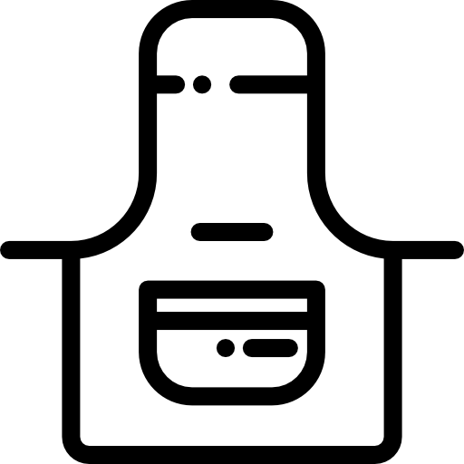 앞치마 Detailed Rounded Lineal icon