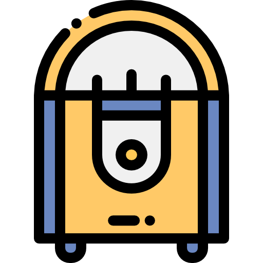Jukebox Detailed Rounded Lineal color icon