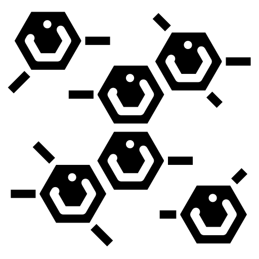 Molecule Phatplus Solid icon