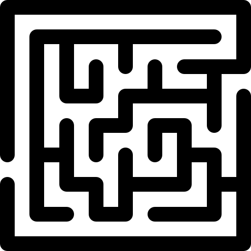 laberinto Basic Rounded Filled icono