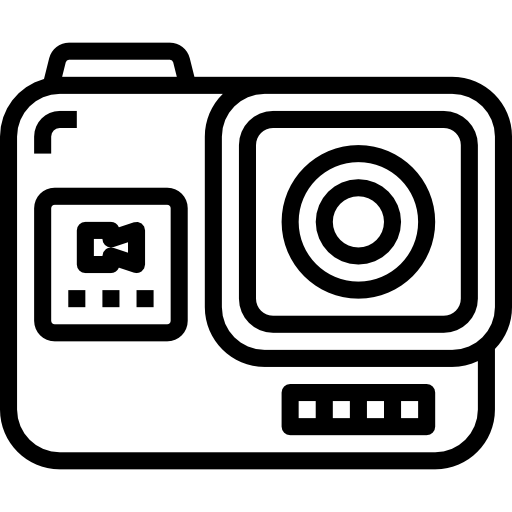 actie camera Aphiradee (monkik) Lineal icoon