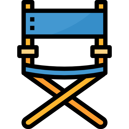 silla de director Aphiradee (monkik) Lineal Color icono