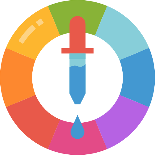 Цветовая палитра Aphiradee (monkik) Flat иконка