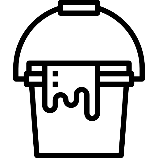 secchio di vernice Aphiradee (monkik) Lineal icona