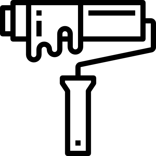 ペイントローラー Aphiradee (monkik) Lineal icon