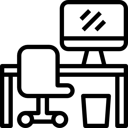 워크 스테이션 Aphiradee (monkik) Lineal icon