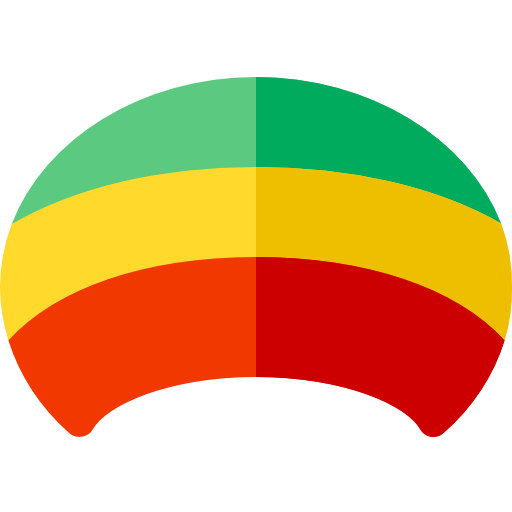 rasta Basic Rounded Flat Ícone