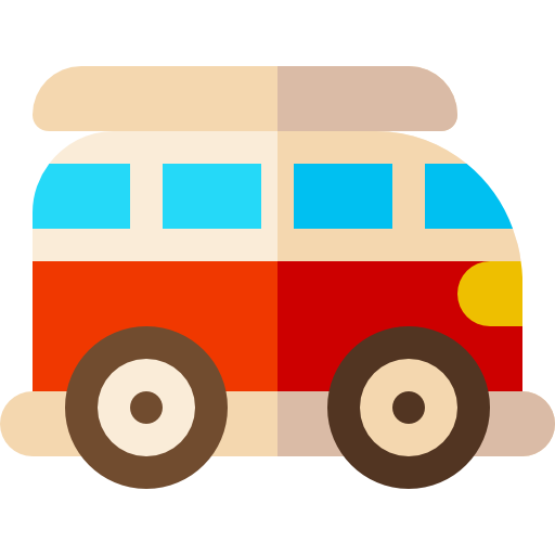 Van Basic Rounded Flat icon