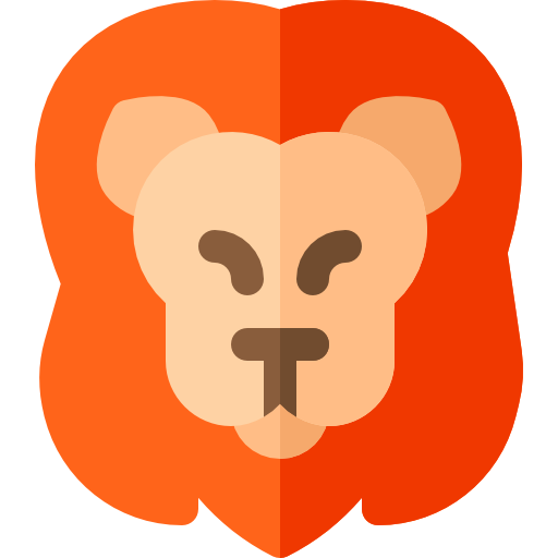 Lion Basic Rounded Flat icon