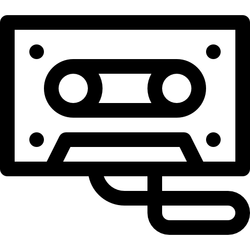 cassetta Basic Rounded Lineal icona