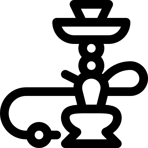 물 담배 Basic Rounded Lineal icon