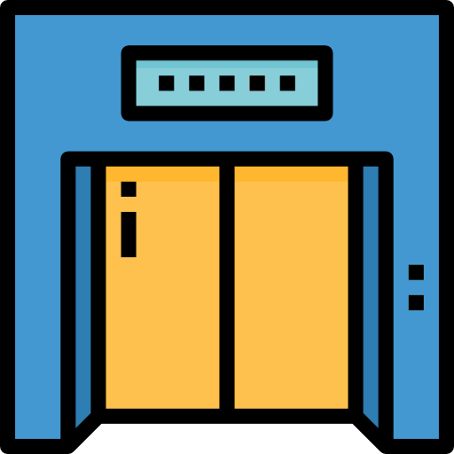 엘리베이터 Aphiradee (monkik) Lineal Color icon