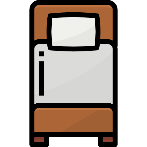 cama individual Aphiradee (monkik) Lineal Color icono