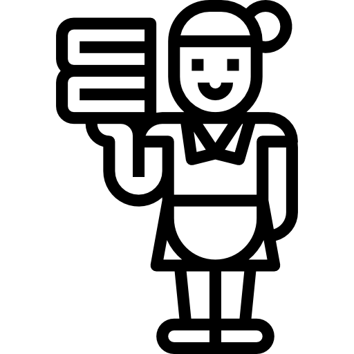 pokojówka Aphiradee (monkik) Lineal ikona