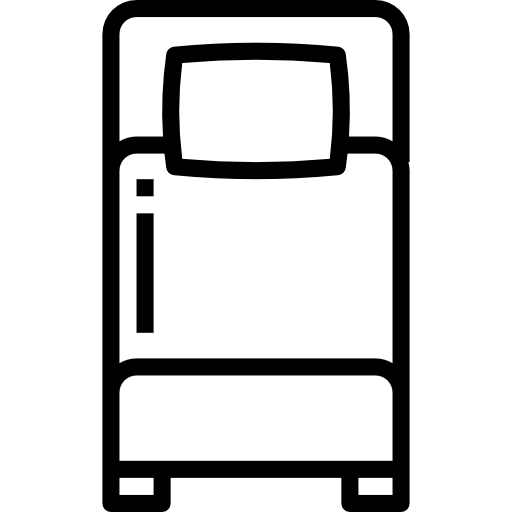 eenpersoonsbed Aphiradee (monkik) Lineal icoon