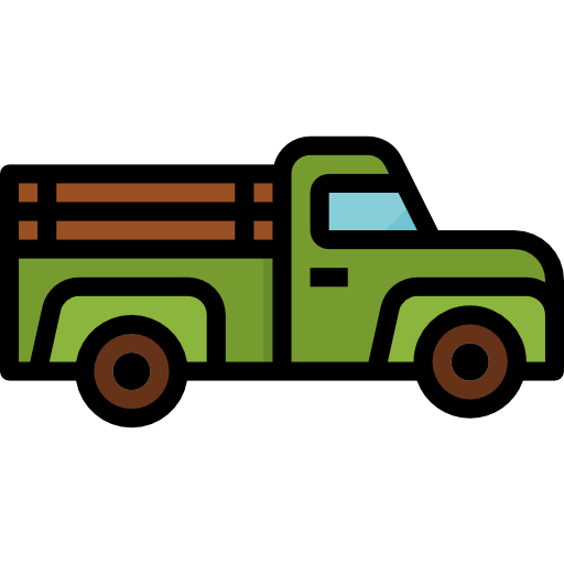 Pickup truck Aphiradee (monkik) Lineal Color icon