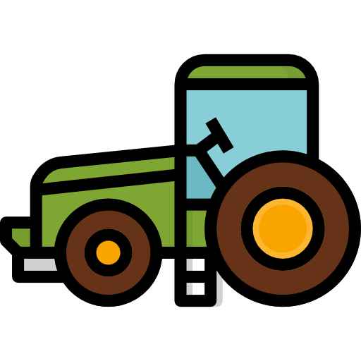 tractor Aphiradee (monkik) Lineal Color icoon
