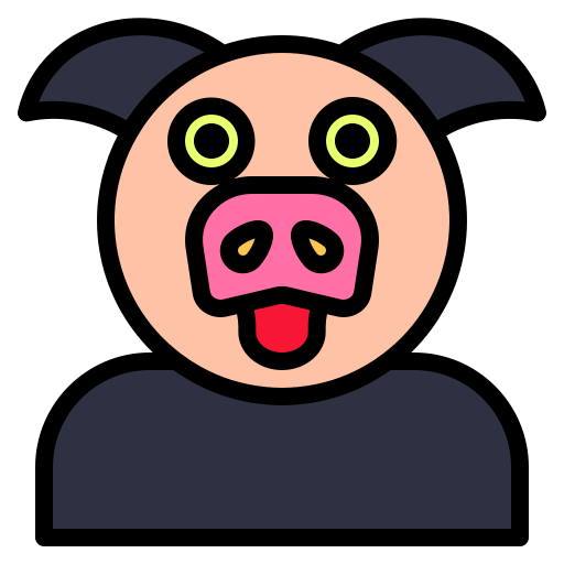 cerdo Generic color lineal-color icono