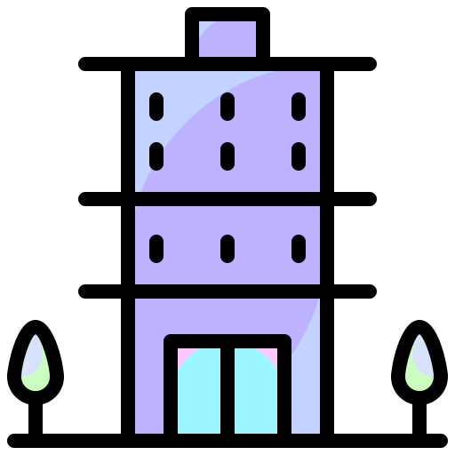 città Generic color lineal-color icona