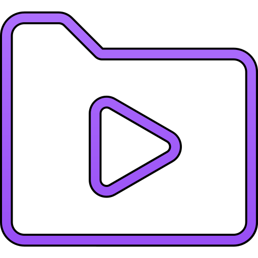 Video Generic gradient lineal-color icon