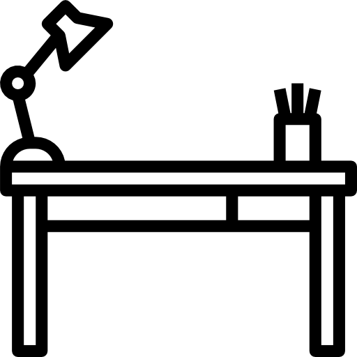 책상 Aphiradee (monkik) Lineal icon