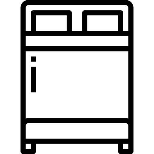 Double bed Aphiradee (monkik) Lineal icon