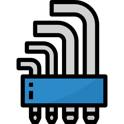 Шестигранный ключ Aphiradee (monkik) Lineal Color иконка