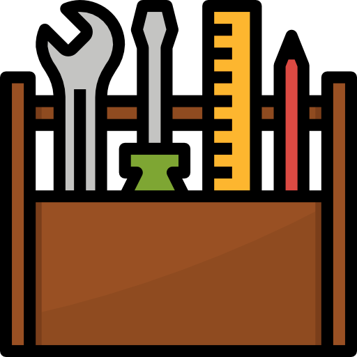 caja de herramientas Aphiradee (monkik) Lineal Color icono