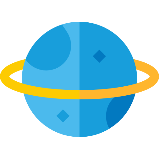 planet Basic Straight Flat icon