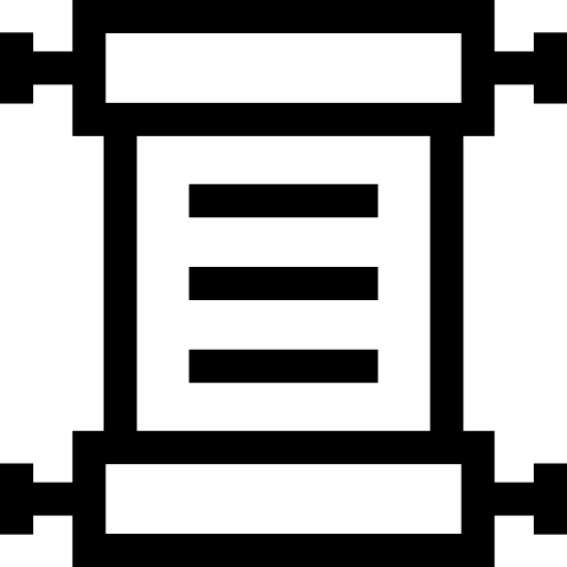 papyrus Basic Straight Lineal icon