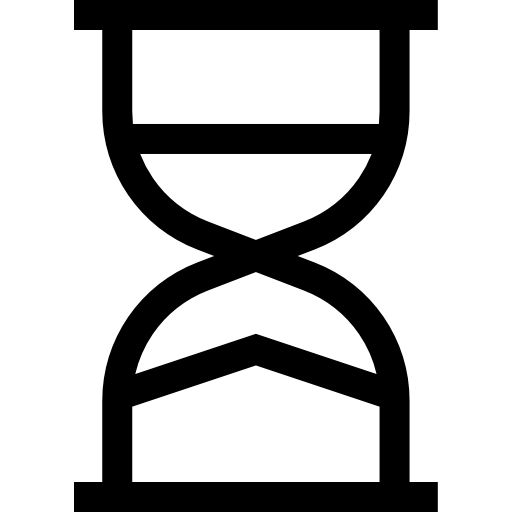 reloj de arena Basic Straight Lineal icono