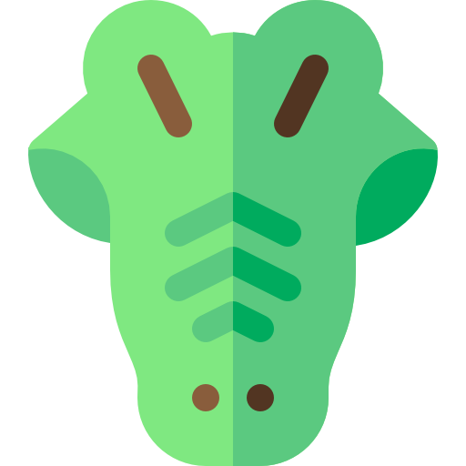 Crocodile Basic Rounded Flat icon