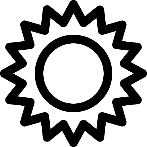 太陽 Basic Rounded Lineal icon