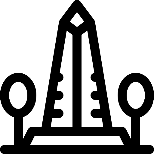 Обелиск Basic Rounded Lineal иконка