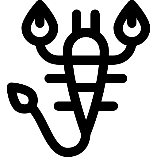 Скорпион Basic Rounded Lineal иконка