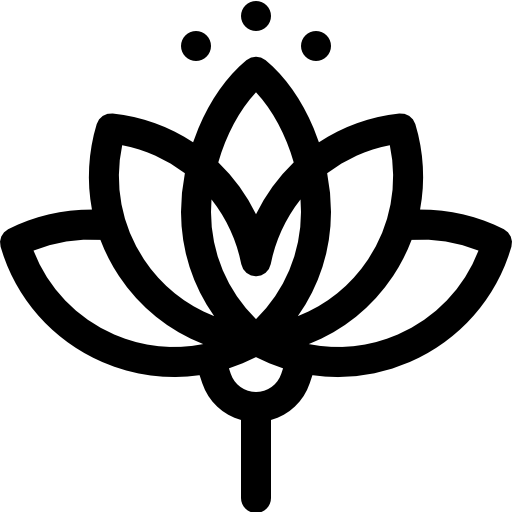 연꽃 Basic Rounded Lineal icon