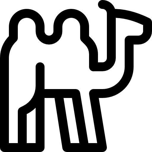 dromedario Basic Rounded Lineal icono